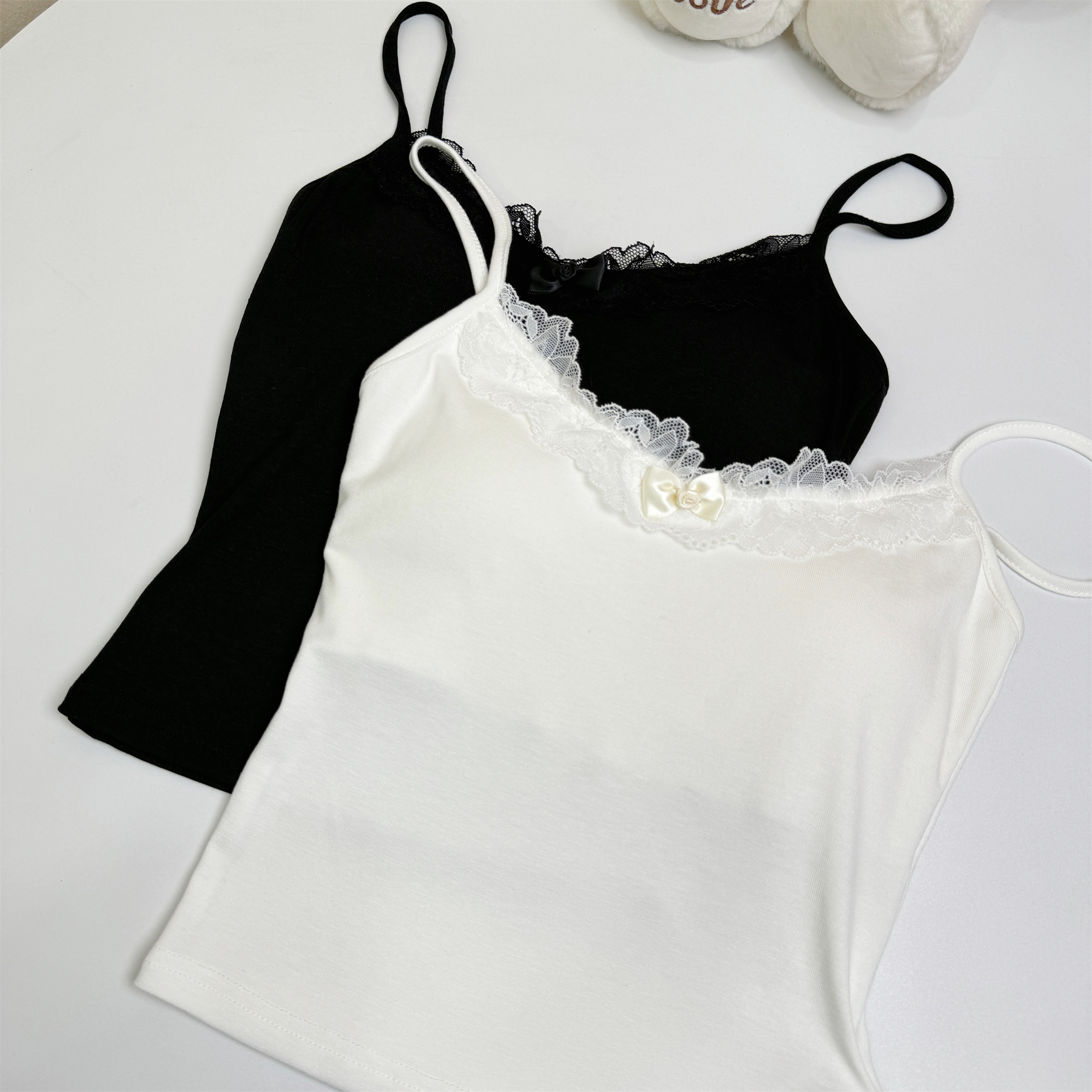 Women's Lace Camisole Tank Top with Built-in Bra Pads Summer Cool Feeling - Image 4