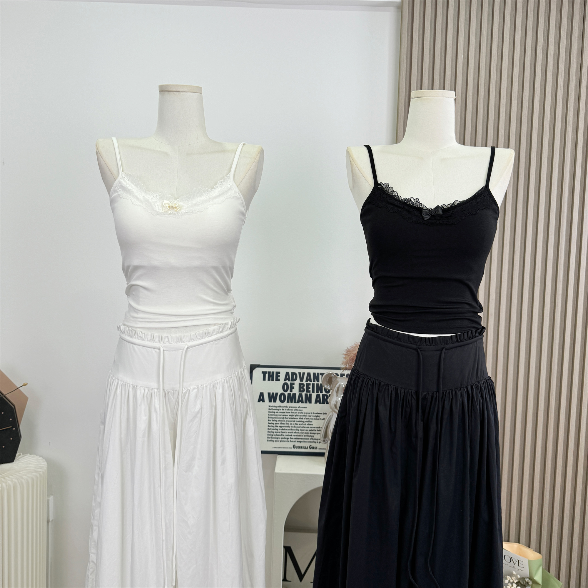 Women's Lace Camisole Tank Top with Built-in Bra Pads Summer Cool Feeling - Image 5