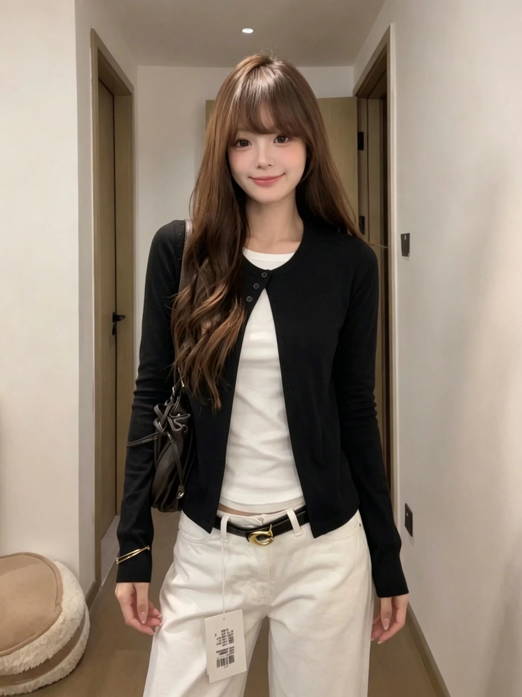 Women's Color Block Faux Two Piece Knit Top Casual Early Autumn Pullover - Image 4
